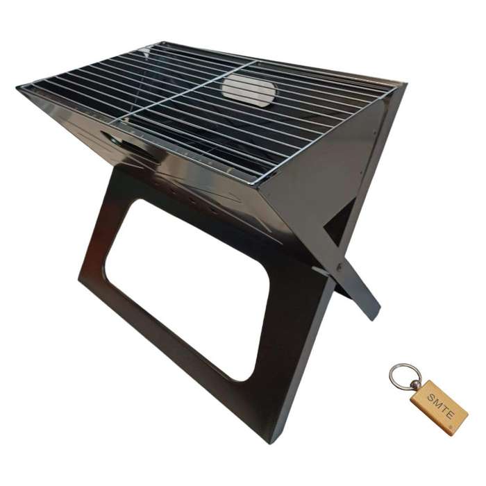 SMTE Portable Barbecue Grills For Outdoor Cooking- x-Type - sk-j2+Smte Keyring with keychain