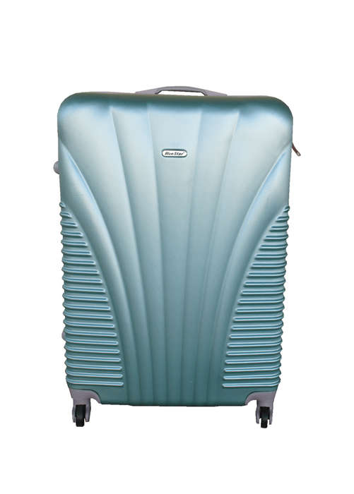 SMTE Blue Star 1 Piece Hard Outer Shell Luggage 28" - Light Green with keychain