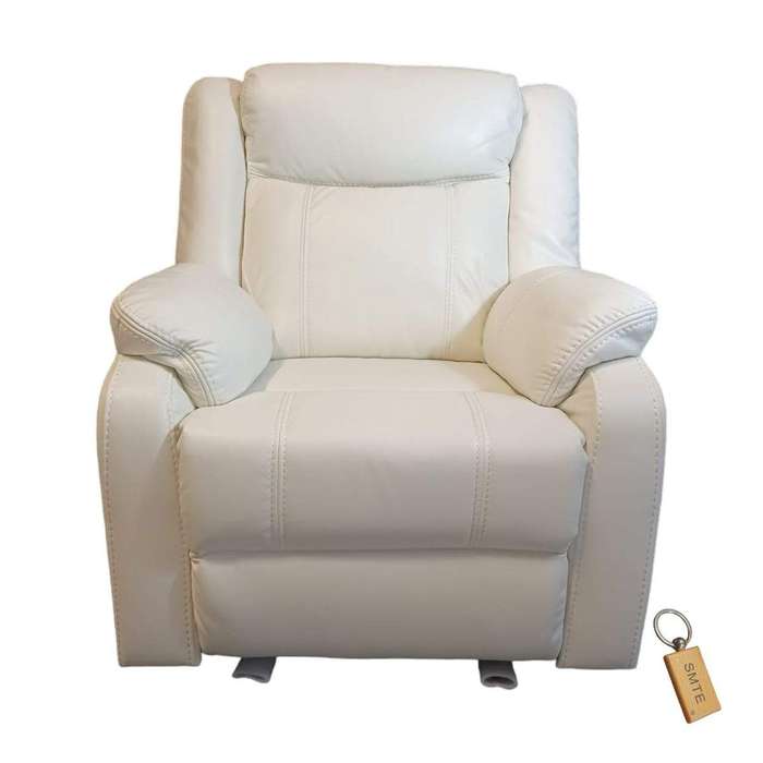 SMTE Solace Seat: The Single Sofa Collection - White and Smte Keyring with keychain