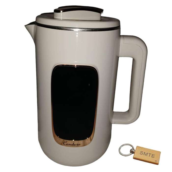 SMTE Efficiency Meets Style: 1.8L Electric Kettle sk-A1-White +Smte Keyring with keychain