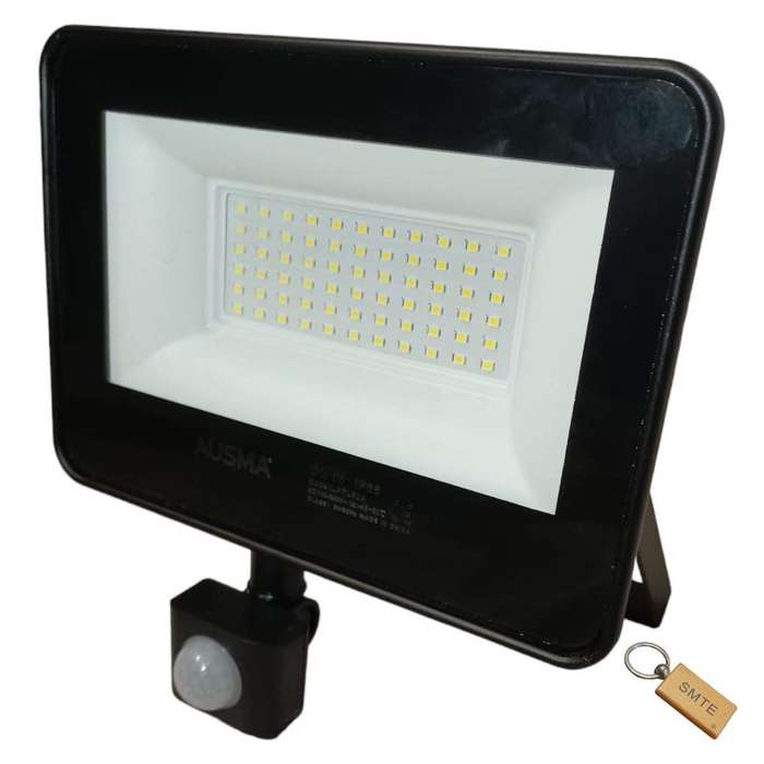 SMTE 50W Floodlight with Sensor for Reliable Outdoor Lighting-sk-d1+Smte keyring with keychain