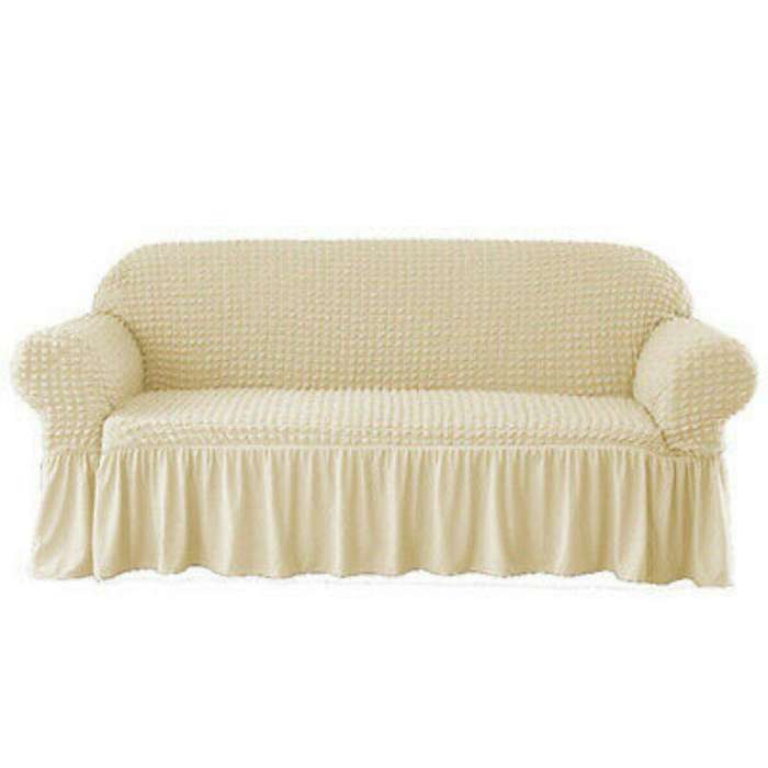 SMTE Sofa Cover - Cream with keychain