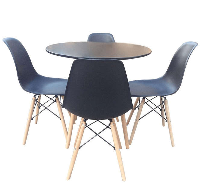 SMTE Round Table Set - Black with keychain