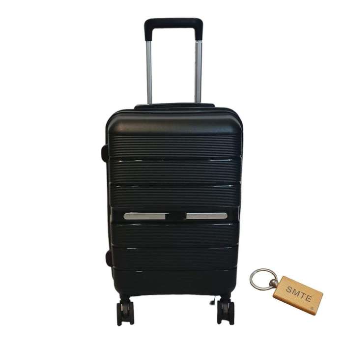 SMTE UltimateGuard 1-piece UBK Suitcase 70 cm with Keyring - Black with keychain