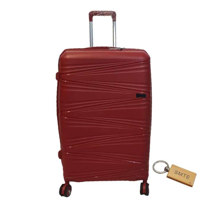 SMTE UltimateGuard 1-Piece UBK Suitcase 60 cm with Keyring - Red with keychain