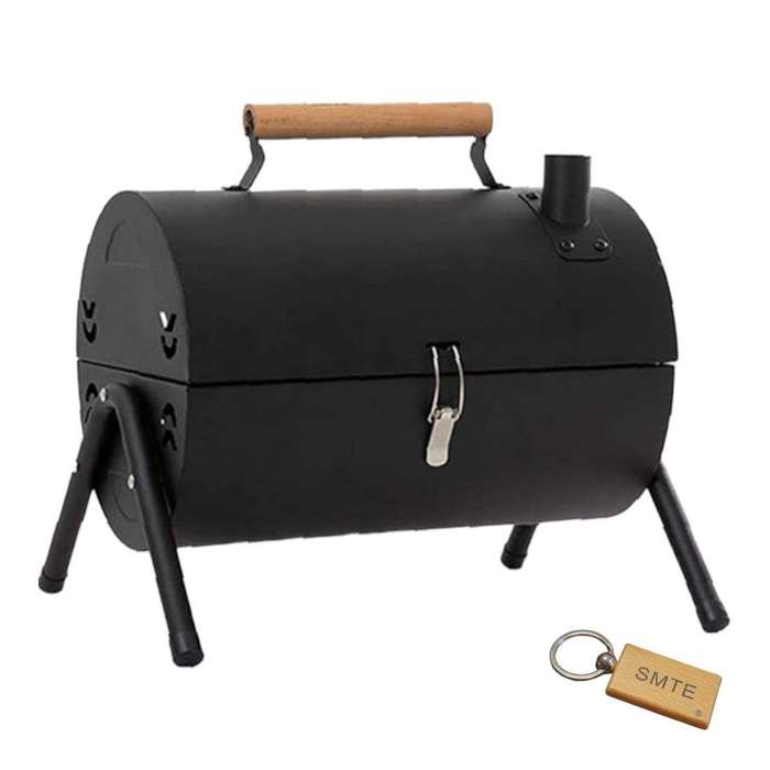 SMTE Adventure-Ready Portable Barbecue Grill + SMTE Keyring with keychain