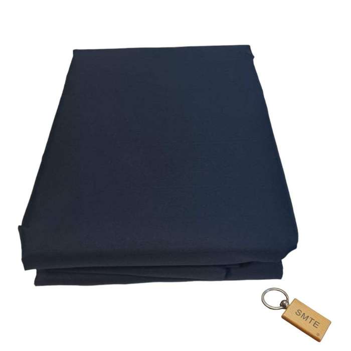 SMTE Luxurious Microfiber Bed Sheets: 150x189cm+Smte Keyring - Dark Blue with keychain