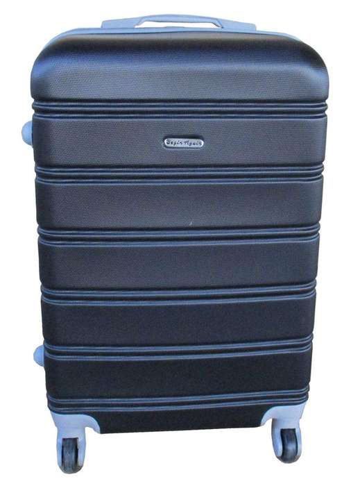SMTE Premium Travel Luggage Bag 24" - 1 Piece - Black with keychain