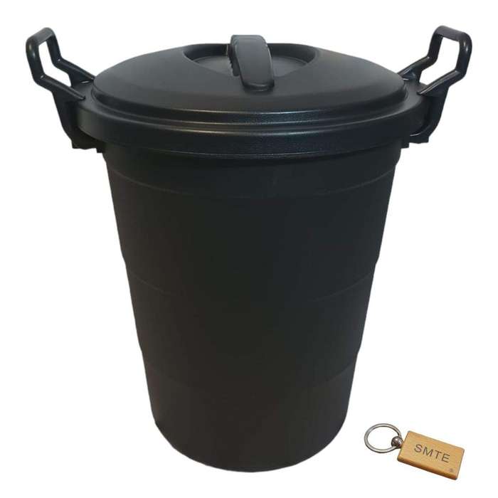 SMTE Premium 70-Liter Capacity Dust Bin: Streamline +SMTE Keyring with keychain