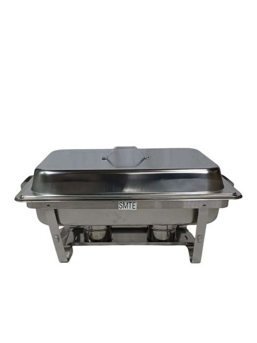 SMTE Super Chef Chafing Dish - 16 Litre Stainless Steel with Double Burner with keychain