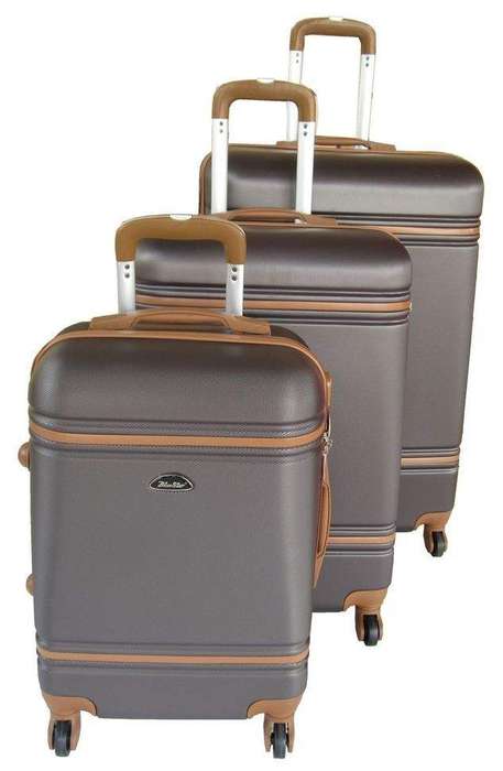 SMTE Durable ABS Hard-Shell Suitcases Built-In Locks, 360 Wheels. with keychain