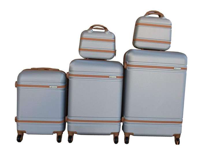 SMTE 5-Piece Luggage Set with keychain