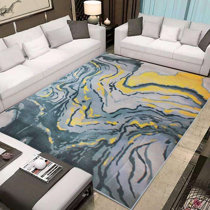 SMTE 200cm by 150cm - Modern 3D Geometric Design Area 11 Rug with keychain