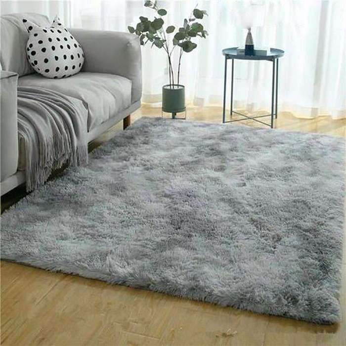 SMTE 150 x 180cm Plush Fluffy Carpet -Shaggy Foldable Rug - Comet with keychain