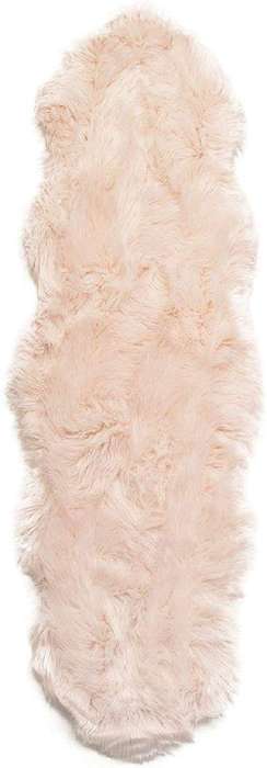 SMTE Soft Fur Rug Runner - Pink with keychain