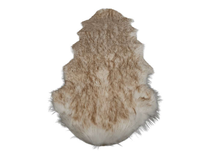 SMTE Faux Fur Rug - 60cm x 1.8 m - Gold with keychain