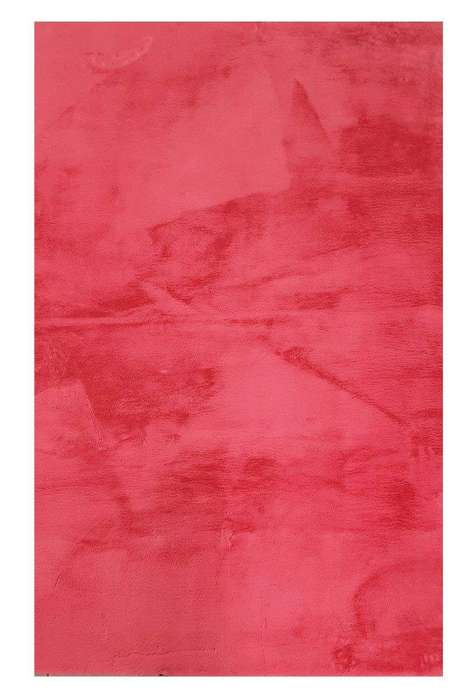 SMTE Fluffy warm/soft rug carpet(1.4M X 2.0M) - Red with keychain