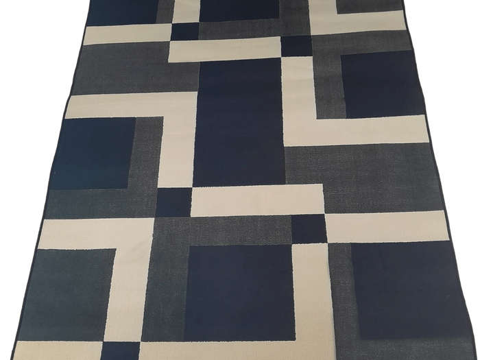 SMTE - 200cm by 150cm - Modern 3D Geometric Design Rug -FF8 with keychain