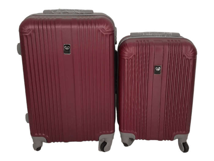 SMTE -Quad Wheel Quality Travel Ware 2 Piece - ALIN - Red with keychain