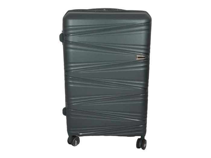 Smte- Acesa Hard Shell Elite UBN Suitcase 1 Piece - Grey - 65 cm with keychain
