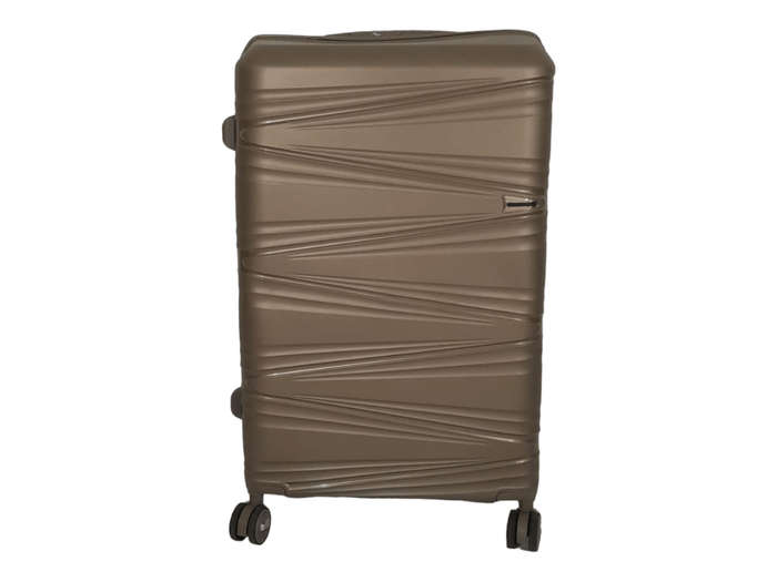 Smte- Acesa Hard Shell Elite UBN Suitcase 1 Piece - Gold - 75 cm with keychain