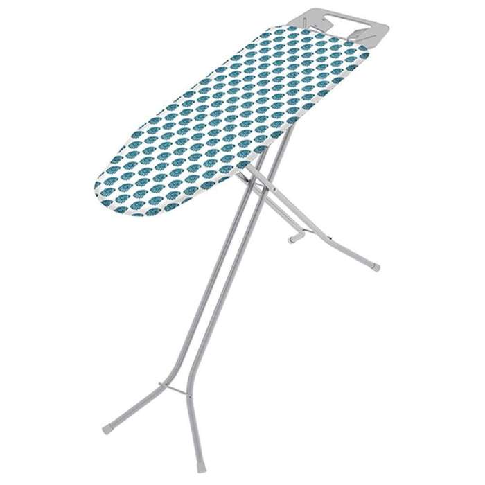 SMTE Colombo 110cmx32cm 4-Position Iron Board with Ergonomic Iron Rest - Super Euro with keychain