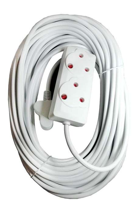 SMTE Two-Way Multi-Plug Extension Cord - 20m with keychain