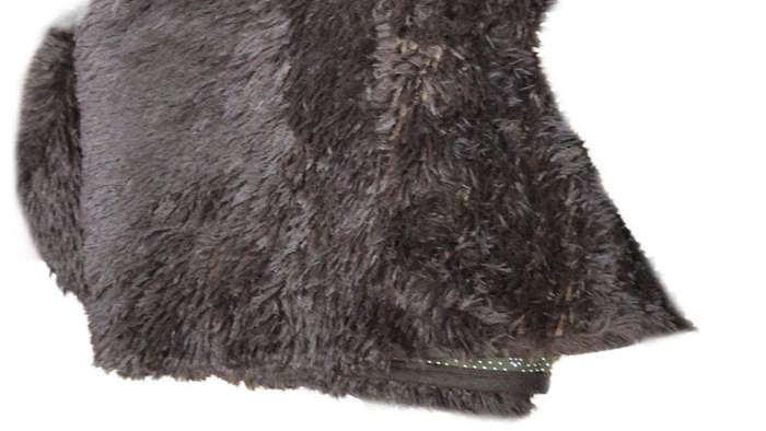SMTE Fluffy Non Slip Rug 1.5 by 2 meter - Brown Bear with keychain