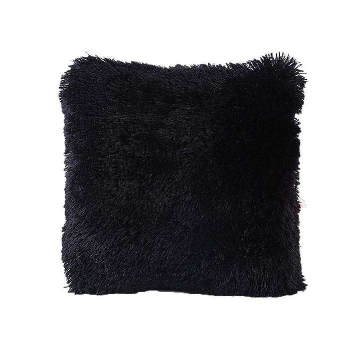 SMTE Black Fluffy Cushion with keychain