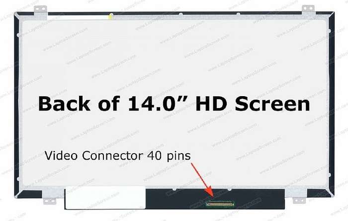 14" LCD 1366X768 40PIN+SCREWS+LIP(SCR13