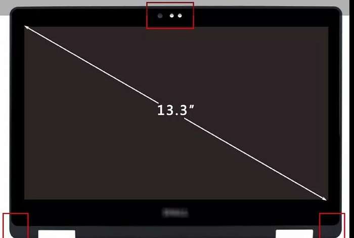 13.3" LCD SCREEN DELL+ASSEMBLY 1920*1080