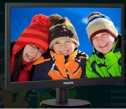 20" LCD PHILLIPS  FHD WITH VGA AND HDMI