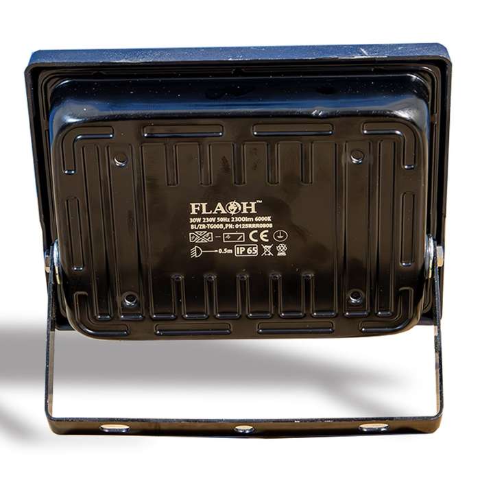 FLASH 30W LED Slim Floodlight Daylight 6000K Black