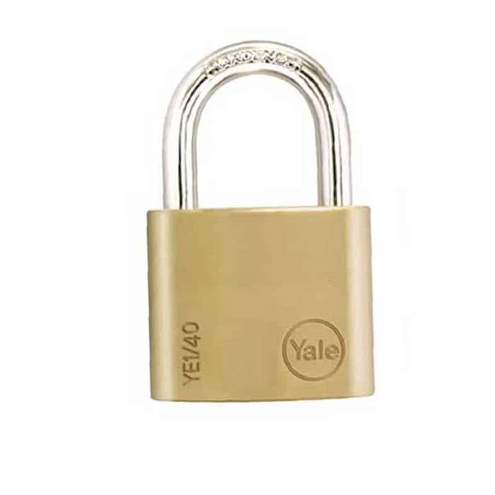 YALE Padlock Solid Brass Blister 30mm
