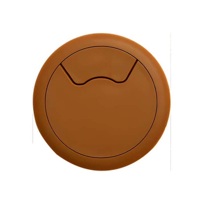 ROCO Round Cable Management Desk/Counter Port Oak 64mm