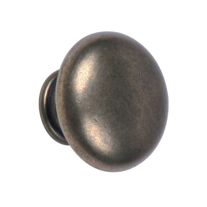 ROCO Lite Mushroom Drawer Knob Antique Brass 30mm