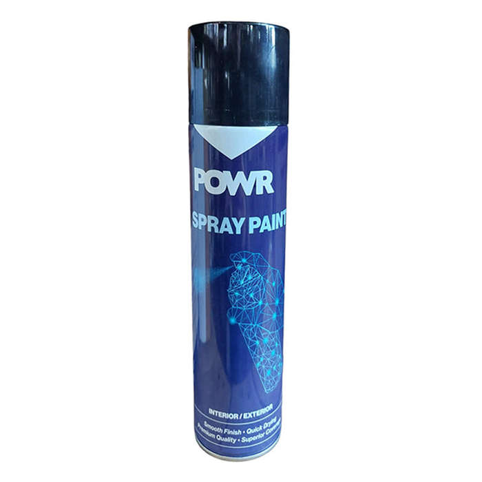 POWR Spray Paint STD 300ml Tin Black Matt