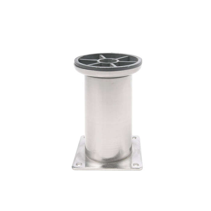 ROCO Adjustable Round Table Leg Silver 100mm x 50mm