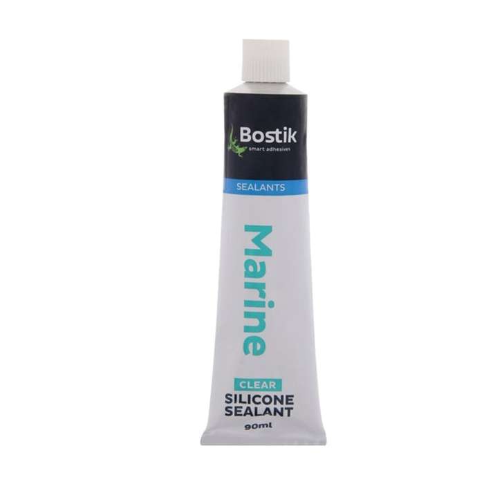 BOSTIK Marine Clear Silicone Sealant - 90ml Tube