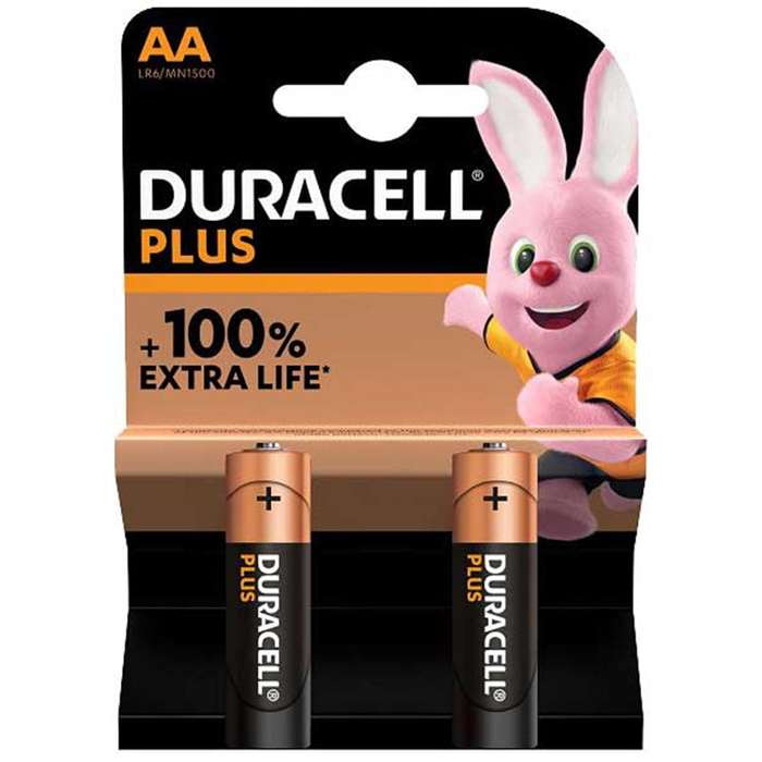 DURACELL Battery Plus Aa Penlight 2's 1.5v Mn1500b2
