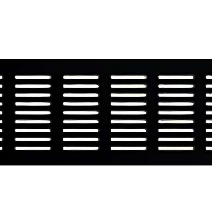 ROCO Aluminum Airvent Black 400mm x 80mm