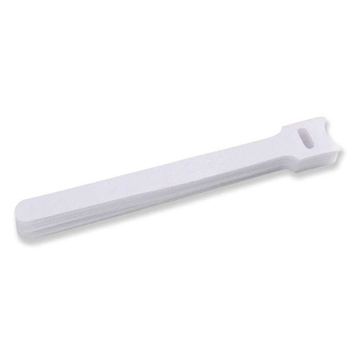 RUWAG Magic Reusable Velcro Cable Ties White 12.5mm x 200mm ( Pack of 10 )