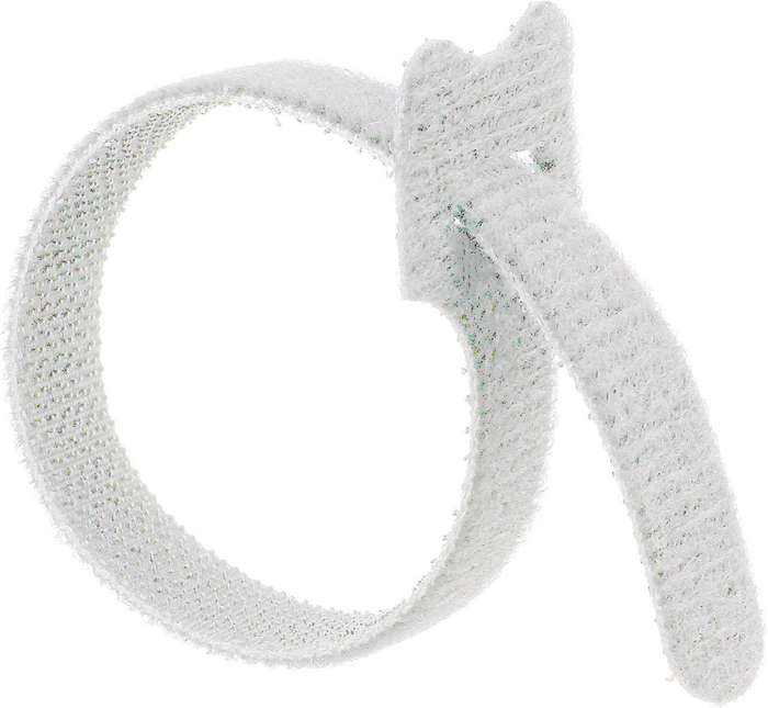 RUWAG Magic Reusable Velcro Cable Ties White 12.5mm x 300mm  ( Pack of 10 )