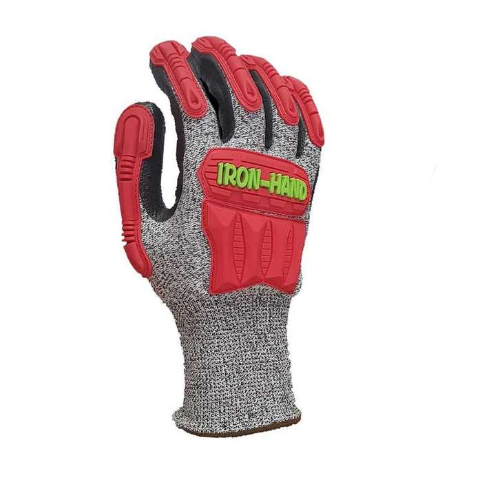 PIONEER SAFETY Gloves Maxmac Iron Hand 13G Shell Level 5 Cut Resistance TPR