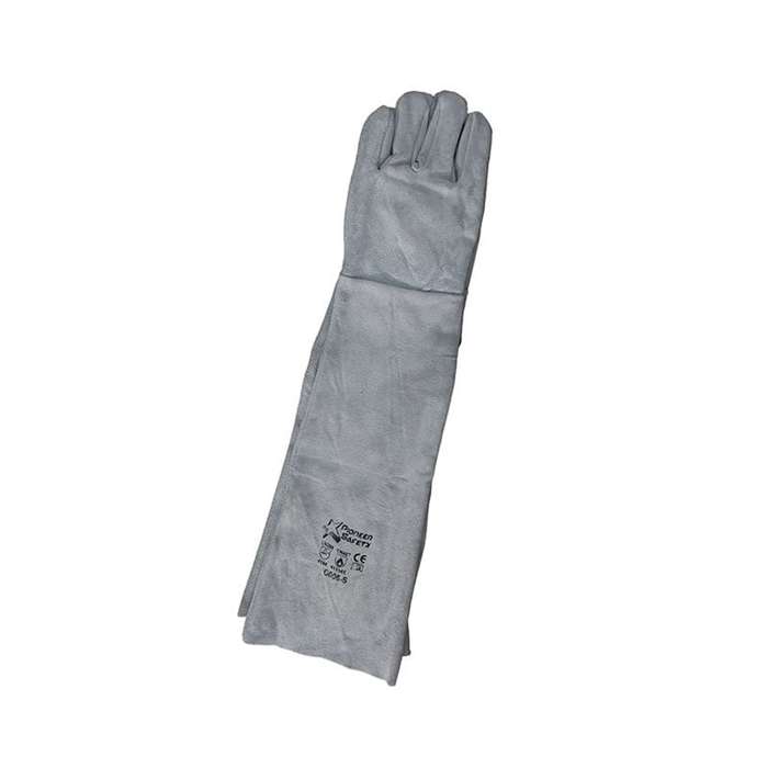 PIONEER SAFETY Gloves Leather Welding Chrome Cow Split D/Palm Shoulder 16" Large