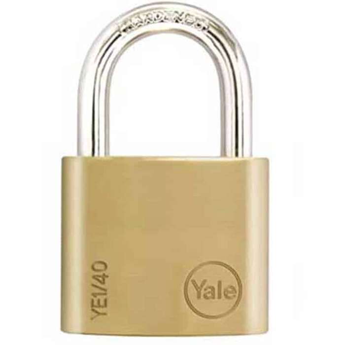YALE Padlock Solid Brass Blister 30mm