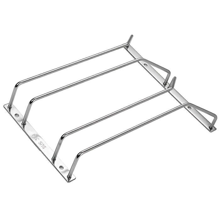 ROCO Wine Glass Holder Chrome 2 Layer For 6 Glasses