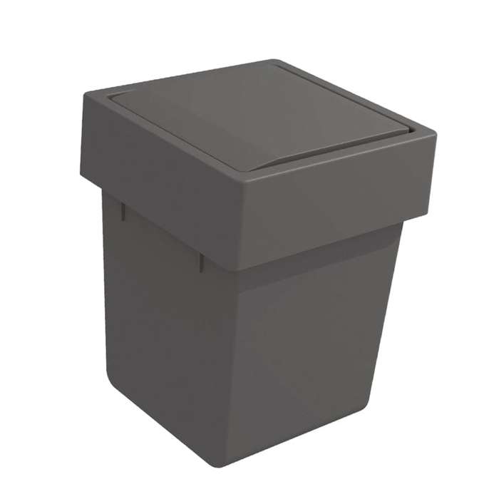 ROCO Onda Door Mounted Bin Orion Grey 5 Litre