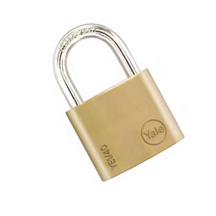 YALE Padlock Solid Brass Blister 30mm