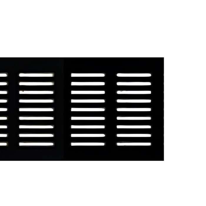ROCO Aluminum Airvent Black 400mm x 80mm